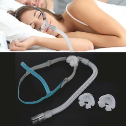 Nasal Pillows Interface Close-Fitting Home Sleeping With Headband For Breathing Machine 3 Size Nose Pads Sleep Snoring Washable