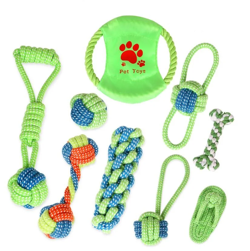 Летающие Дисковые игрушки для домашних животных игрушка для жевания собак Веревка игрушки прочные хлопковые игрушки-Жвачки тренировочные игрушки для прорезывания зубов для маленьких и средних щенков
