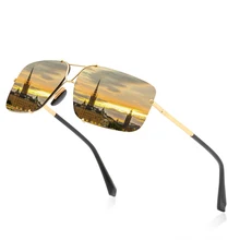 

Brand Designer Sunglasses for Men Retro Luxury Rimless Eyewear Polarized Driving Mirror Pilot Classic Male Eyewear Gafas De Sol