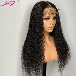 Kinky Curly Lace Human Hair Wig Pre Plucked 30 Inch Lace Closure Wig Brazilian Glueless Curly Deep Wave Frontal Wigs For Women