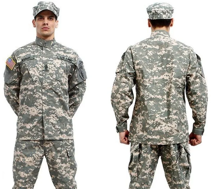Militar Soldier ACU куртка и брюки набор для взрослых/подростков страйкбол игры поле игры командная форма Лесной цифровой пустыни XS/S - Color: 1