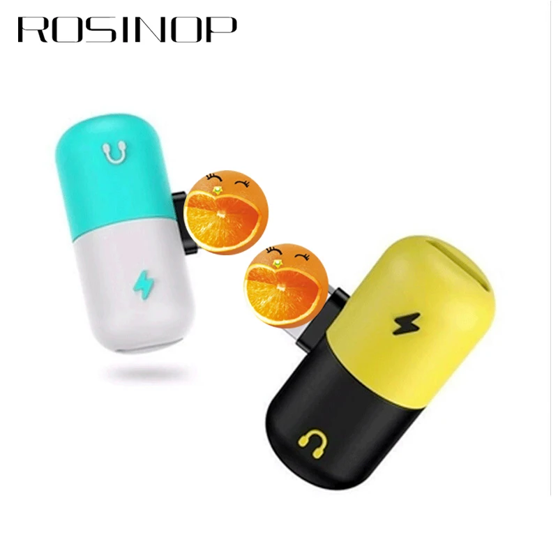 

Rosinop 2.4A Fast Charger AUX Cable Headphone Adapter For iphone Adapter For iphone xs max x xr 6 7 8 For Lightning adaptador