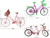 Mixed Style Doll Accessories Pink Green Plastic Bicycle Bike Outdoor Sports Toy for Barbie Doll Dollhouse Ken Kids Toys Set ► Photo 2/6