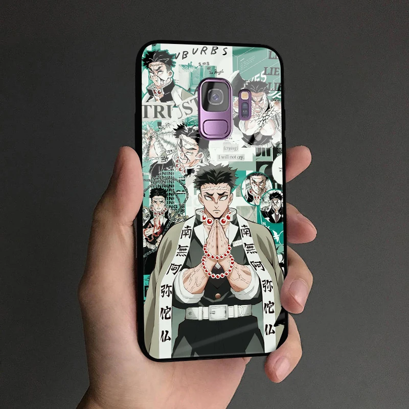 Kimetsu не Yaiba персонажи коллаж мягкий силиконовый стеклянный чехол для телефона чехол для samsung Galaxy S8 S9 S10e S10 Note 8 9 10 Plus - Цвет: AE 2572