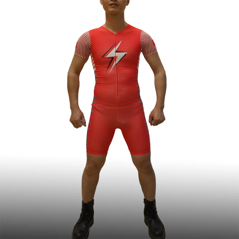 Badiace Lightning Man Tight Fast Running Speedsuit One Piece Sleeveless Suit Track and Field Bodywear Rashguards | Спорт и