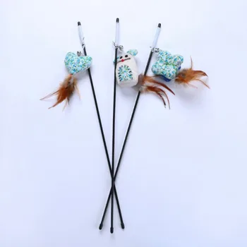

String Cat Toy Feather Floral Mice Small Tease Pet Cat Sticks With Cat Mint Pet Toy Active Cat Toys Pet Products Cat Supplies