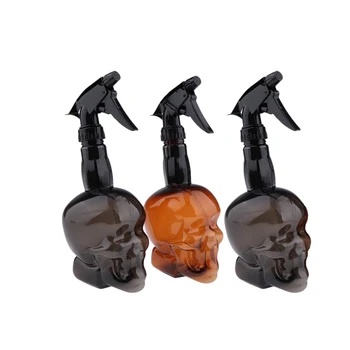 

3Pcs Skull Hairdressing Spray Bottle Refillable Skuff Hair Salon Fine Mist Hairdressing Mist Sprayer 550Ml(Random Color)
