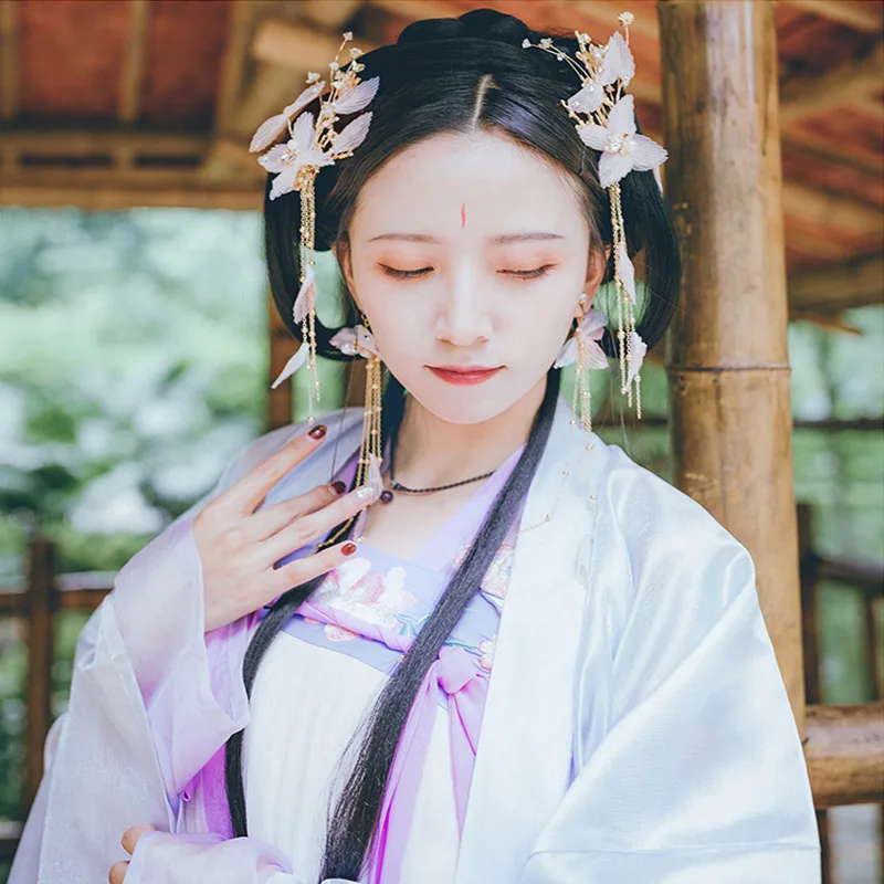 Qianji Moda noiva Borla Flor Acessórios Para o Cabelo Grampo de Cabelo шпилька для волос