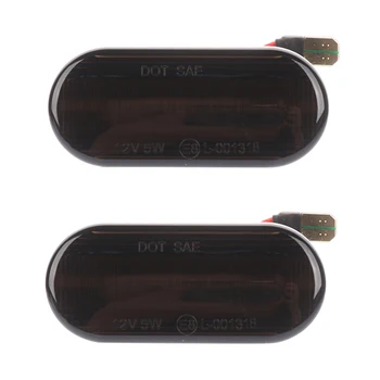 

1Pair LED Light Blinker Amber Smoke Side Marker Lights Car Turn Signal Lamp Bulbs For Ford Golf 3 4 Passat 3BG SB6