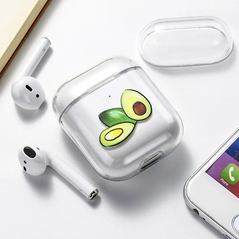 043 Чехол для Airpods Apple, чехол, роскошный Твердый чехол с мультяшным котом, прозрачный защитный чехол для Airpod 1 2 - Цвет: 043