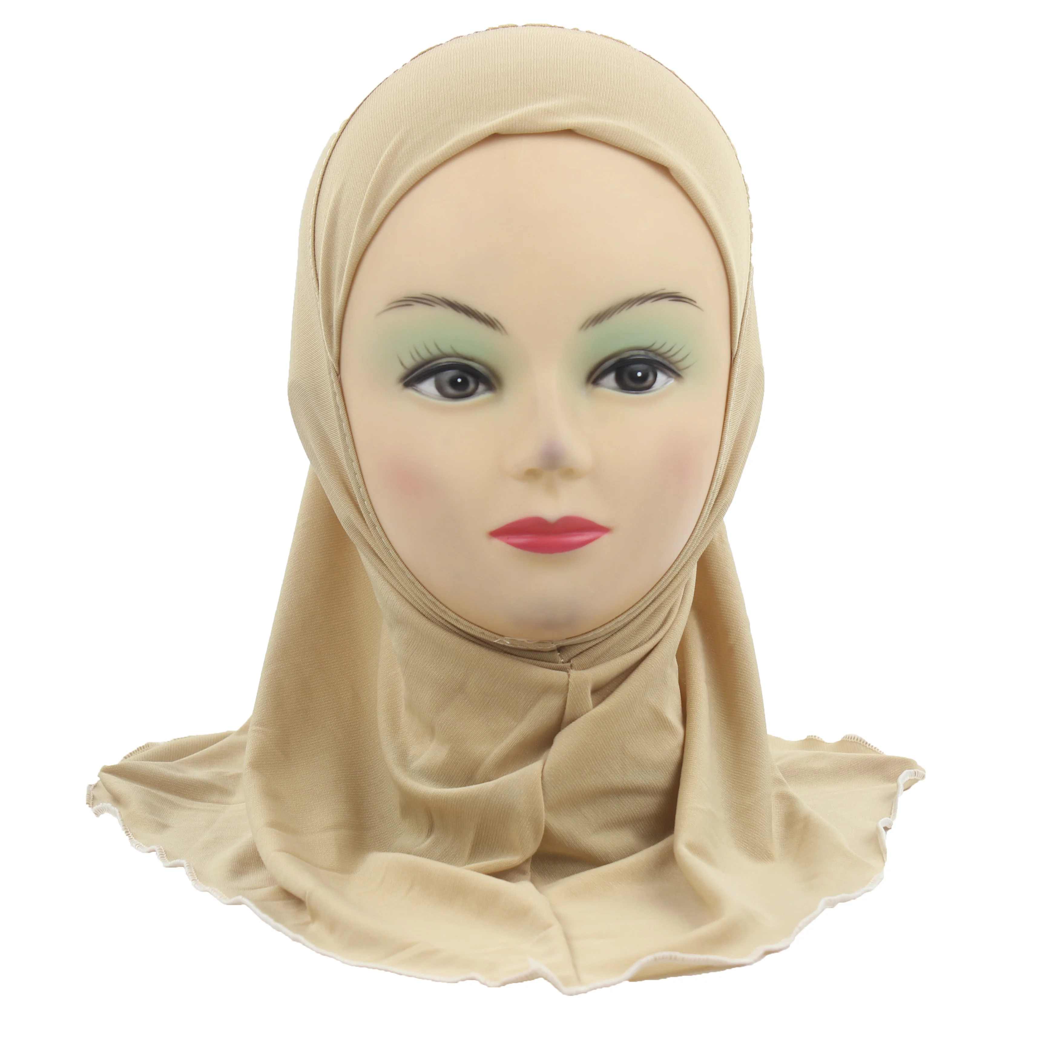 Мусульманские хиджаб для детей мусульманский шарф шали без украшений мягкий и