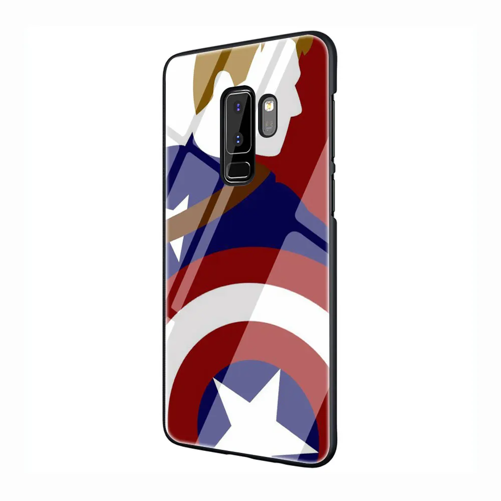EWAU супергероев Marvel Капитан Америка чехол из закаленного стекла для телефона для samsung S7 край S8 S9 S10 Note 8, 9, 10, плюс A10 20 30 40 50 - Цвет: G8