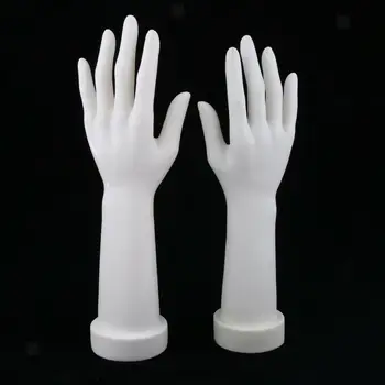 

1 Pair Mannequin Hand Arm Base Female Gloves Jewelry Display Model PVC Part