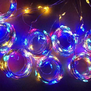 

3*3 Meters Curtain Lights Starry Lights Led Small String 8 Mode USB Remote Control Copper Wire Lamp Soft Curtains Party decor