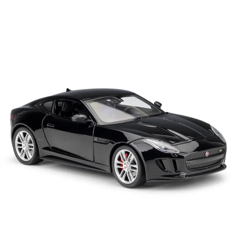 WELLY 1:24 JAGUAR F-type купе спортивный автомобиль моделирование сплав модель автомобиля ремесла украшение Коллекция игрушек инструменты подарок - Цвет: Черный