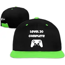 Уровень 30 завершенный видео геймер 30 день рождения Детская контрастная хип-хоп детская бейсбольная Кепка бейсбольная кепка