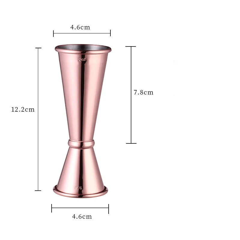 Нержавеющая сталь с двойной головкой мерный стакан для заливки для дома для отеля для бара поставки