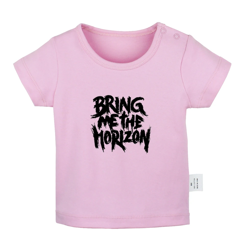 JbBabyYP672D Панк-рок группа THE ADICTS Bring Me The Horizon Band, футболки для новорожденных, футболки с короткими рукавами для малышей - Цвет: JbBabyYP672D
