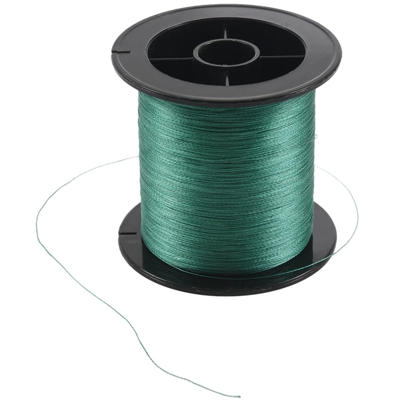 Top quality 4 strand 300m/330yard ink stick green PE braided fishing line