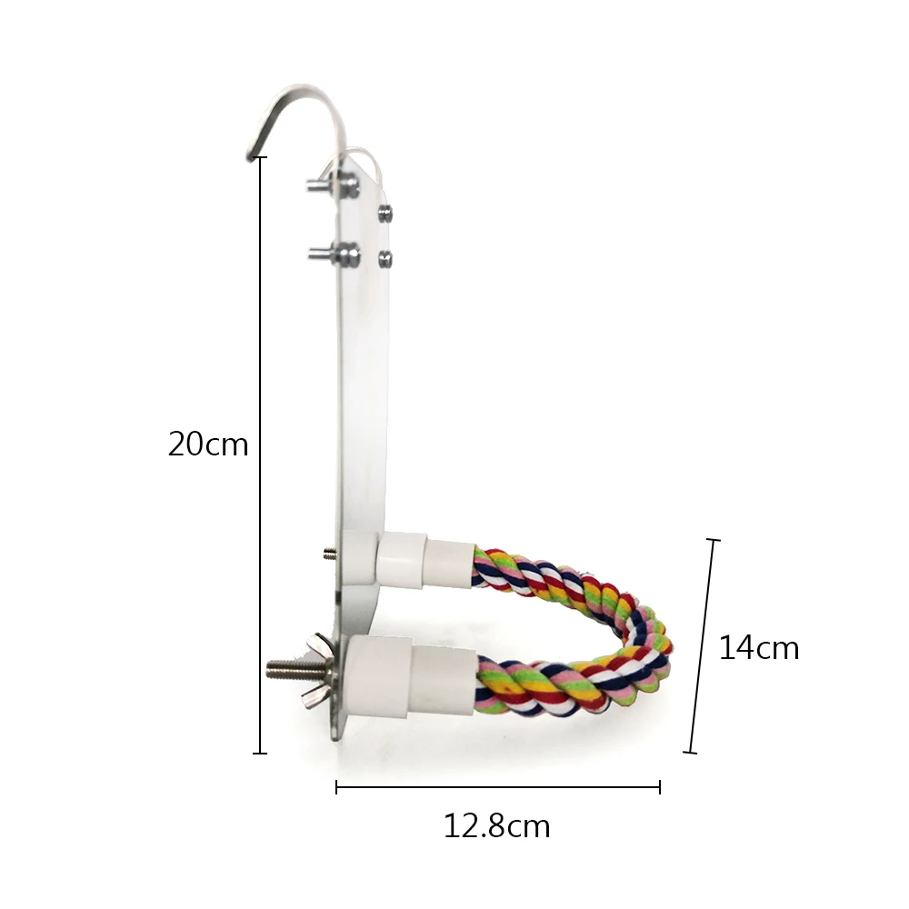Dozzlor Новые Птицы акриловое игрушечное зеркало попугай скалолазание жевательные укусы игрушки подвесные клетки стенд качели