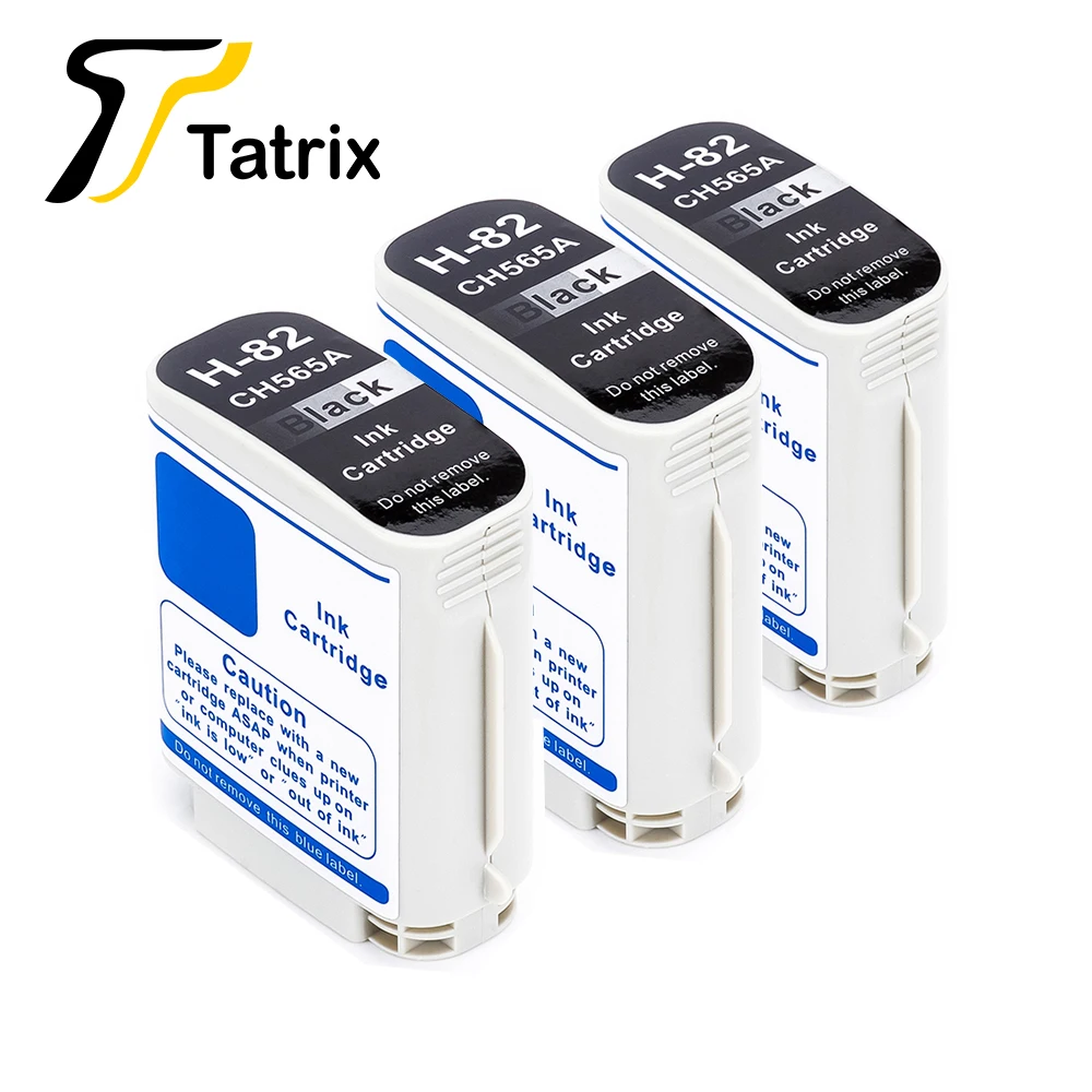Tatrix 3X совместимый с HP 82 CH565A Картридж черными чернилами подходит для Designjet