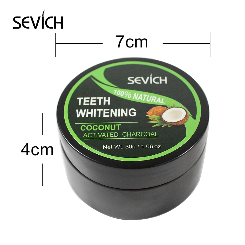 Порошок для отбеливания зубов Sevich 30 г активированный кокосовый уголь
