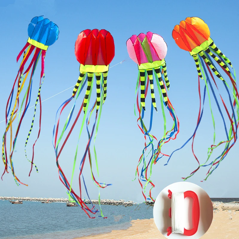 

High Quality 7.6m Big Jellyfish Kite with 100m Line Board Animal Kite Christmas Gift Outdoor Toy Decompression Relax Collapsible