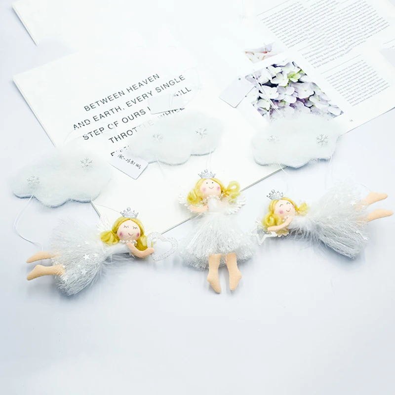Новые новогодние куклы ткань Рождество снег облако Ангел кукла кулон Рождественский подарок для детей