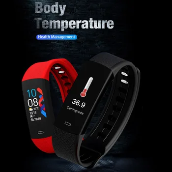 

[bluetooth 5.0]B6W Body Temperature Blood Pressure Oxygen Heart Rate Sleep Monitor Waterproof Sport Smartwatch for Men Women