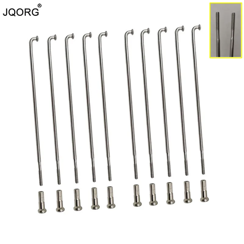 

13G Shrink To 14 G Material 304 Stainless Steel Electric Bike Spokes Diameter 2.3mm Shrink To 2.0mm J-bend Electric Bicycle Pins