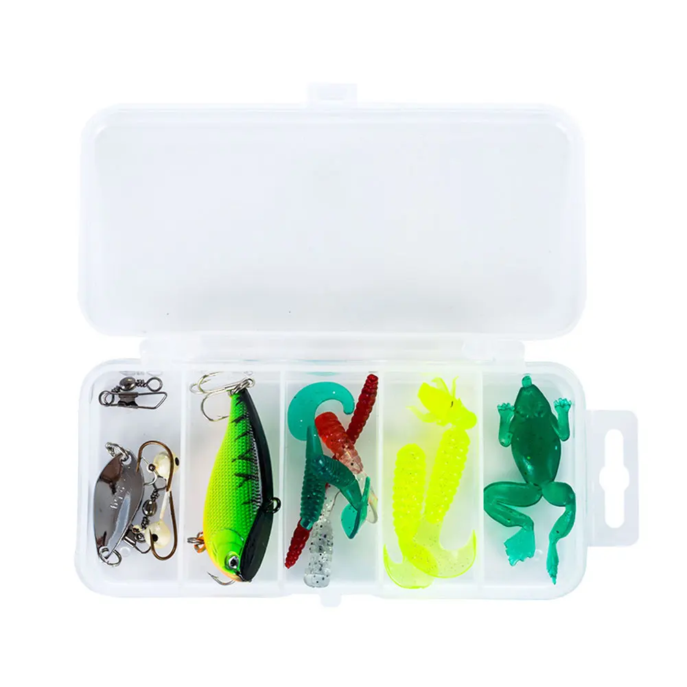 

15 Pcs Hooks Fish Wobbler Tackle Crankbait Artificial Hard Bait Swimbait Minnow Fishing Lure Bait Sit Plastic Fishing Tackle