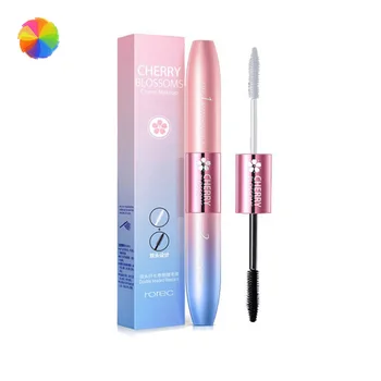 

White Black 3D Fiber Waterproof Thick Lash Length Curling Natural Eyelash Enhancer Double Ended Mascara Make Up Cosmetic Mascara