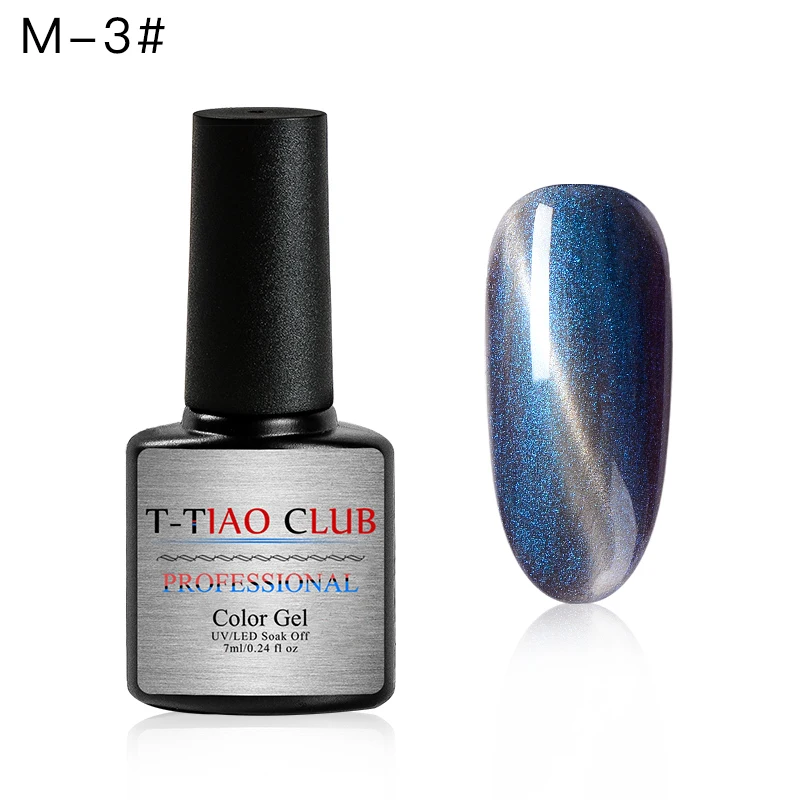 T-TIAO CLUB 6 мл магнит 7D Хамелеон для использования с магнитом Гель-лак для ногтей с эффектом «кошачий глаз» лак стойкий Сияющий лазер замочить от УФ-гель для дизайна ногтей лак - Цвет: TK1085
