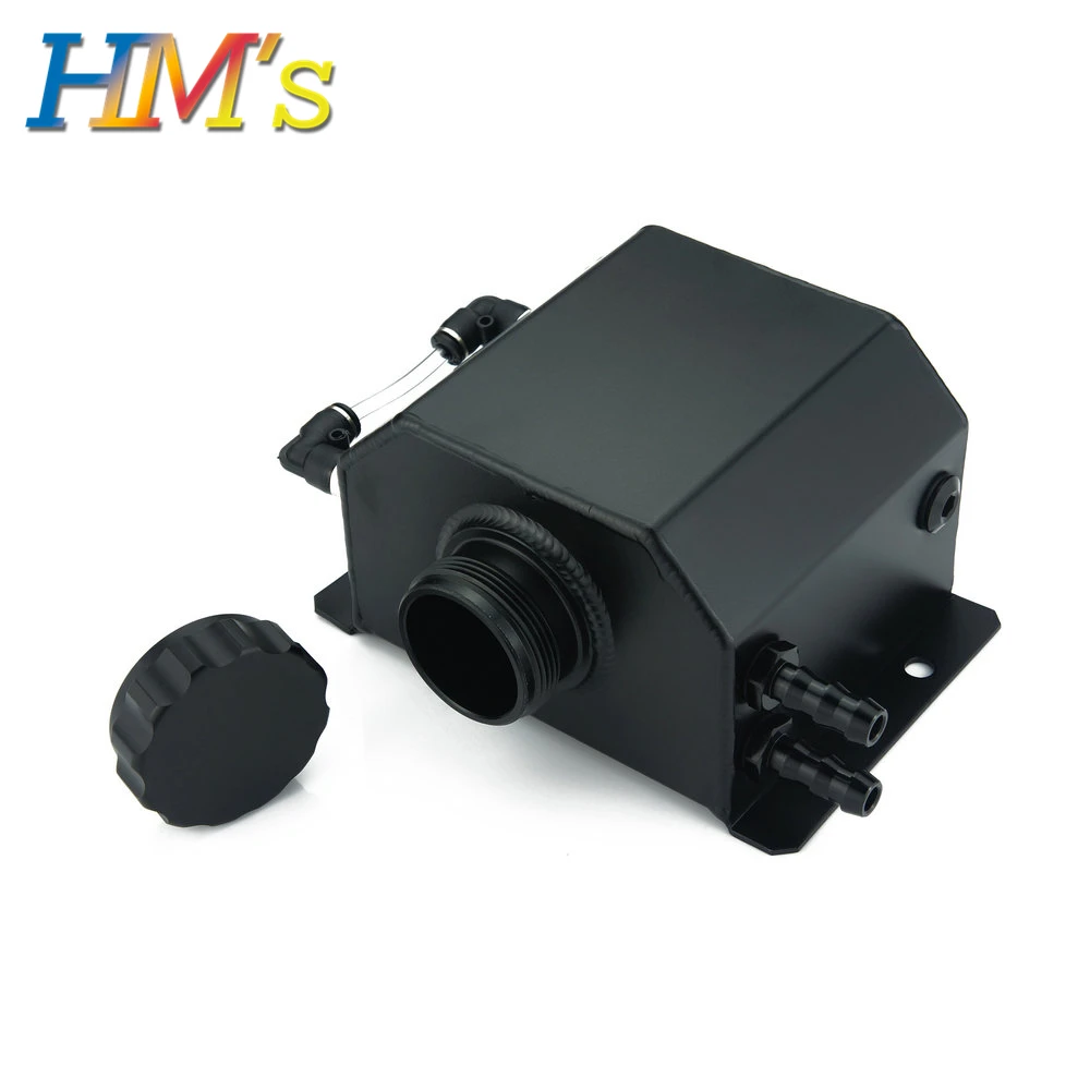 

Car Racing Modified 1000ML Aluminum Oil Catch Can 1L Fuel Tank Universal Alloy Oil Tank With Drain Plug Reservoir Tank
