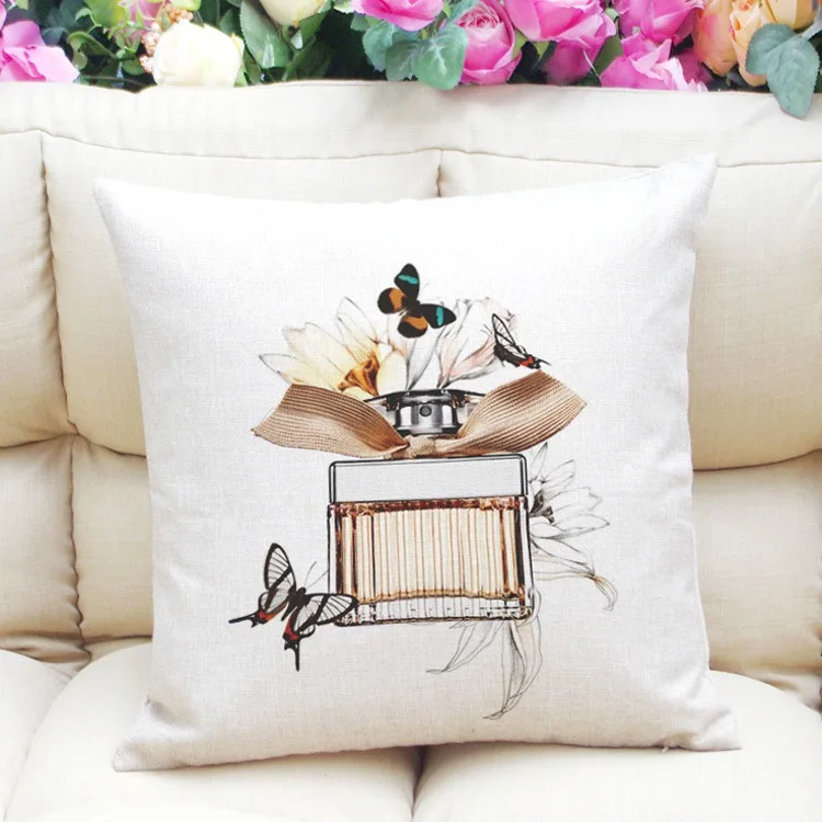 45-45cm-Printed-Pillowcase-Perfume-Bottles-Lipstick-Velvet-Cushion-Cover-Square-Pillowslip-Home-Pillow-Covers(3)