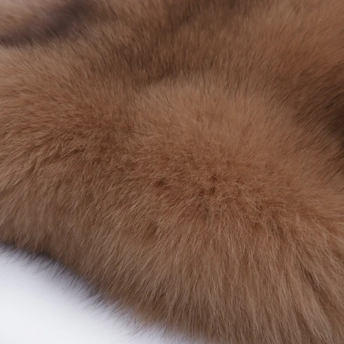Женское пальто из натурального меха, длинное женское пальто из натурального меха лисы, натуральный мех - Цвет: as picture
