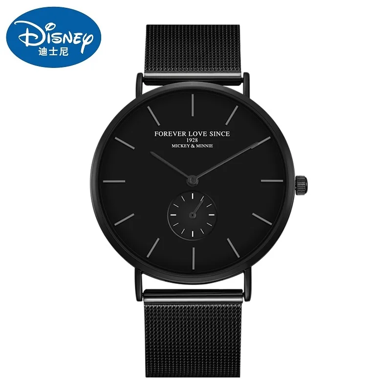Часы наручные Disney Micky Minnie для мужчин и женщин оригинальные кварцевые с сетчатым