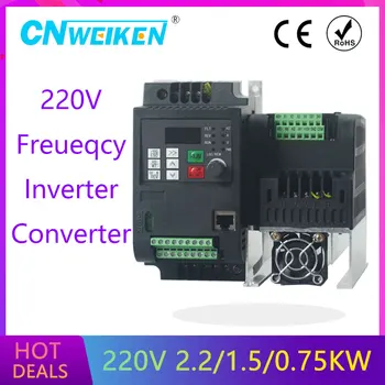 

Frequency Converter Adjustable Speed VFD Inverter 1.5KW/2.2KW/4KW 5HP 220V Output for Motor Low Frequency inverter