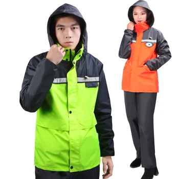 

Outdoor Raincoat Waterproof Men Rain Coat Ladies Motorcycle Bicycle Poncho Mencamping Abrigos Hombre Pants Rain Suit L