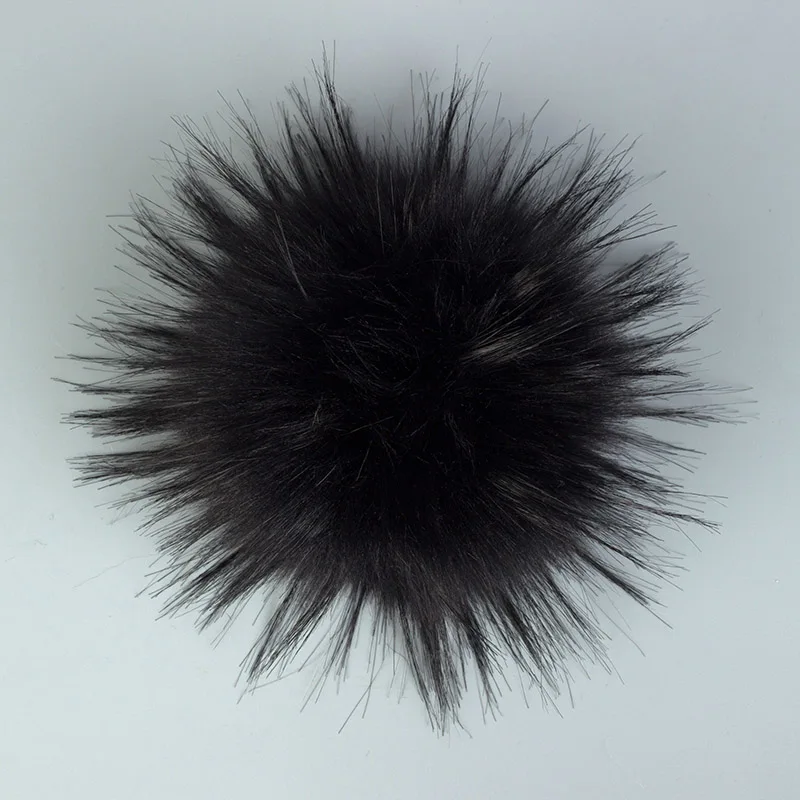 12 Geebro 15 см ручная работа DIY Hairball Hat Beanie шары Искусственный мех Pom шерстяной шар с пряжки для сумок аксессуары женские зимние шапки - Цвет: 12