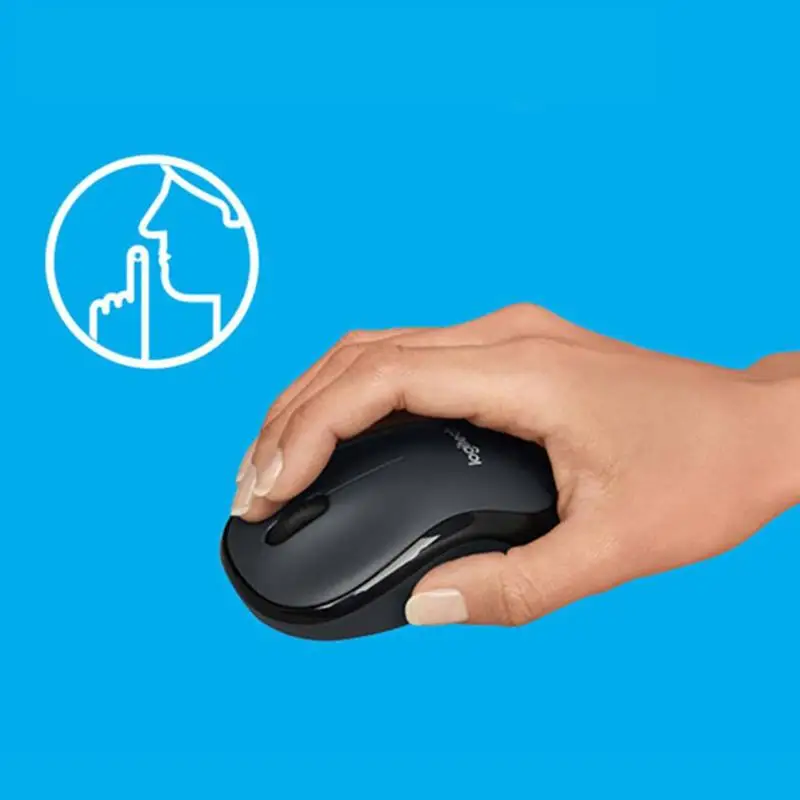 Беспроводная мышь logitech M220, бесшумная мышь с 2,4 ГГц, Высококачественная оптическая эргономичная компьютерная игровая мышь для Mac OS/Window 10/8/7