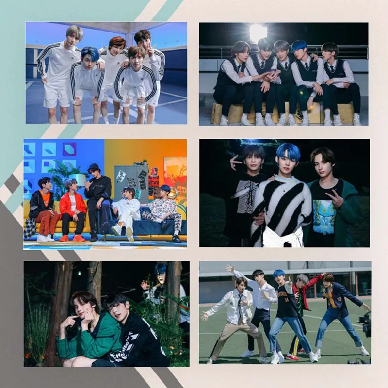 21 шт./компл. Kpop TXT альбом мечта глава: волшебный фото липкие звезды Фотокарта Стикеры "сделай сам" с украшением в виде кристаллов карты Стикеры s