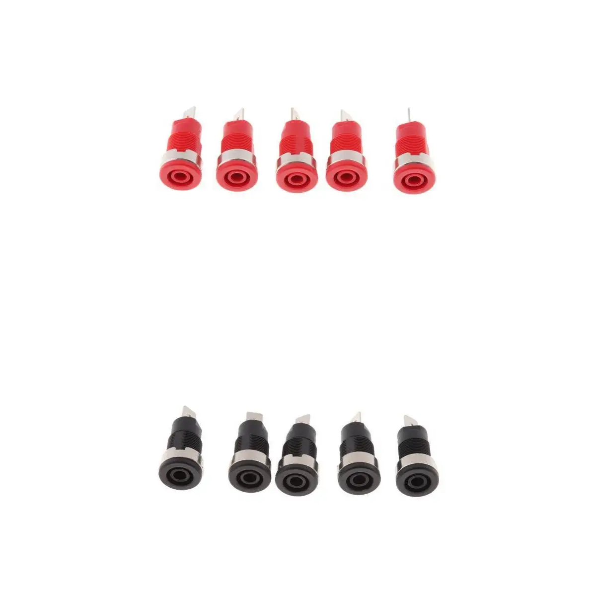 10 Packs 4mm Banana Plug Panel Socket Slot Binding Post Speaker Connectors 1000V/32A