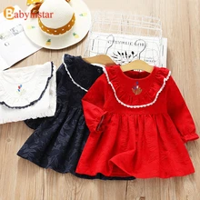 Новые детские платья для девочек; осеннее платье для детей; милый костюм принцессы с вышивкой для девочек; одежда для детей; Детские платья для девочек