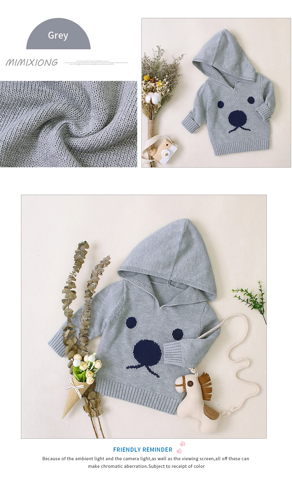Blusas de Malha para Bebês Estampas de Desenhos Animados para Outono e Inverno Camisola de Coelho para Meninos e Meninas 11 High Quality Mamãe e Bebê