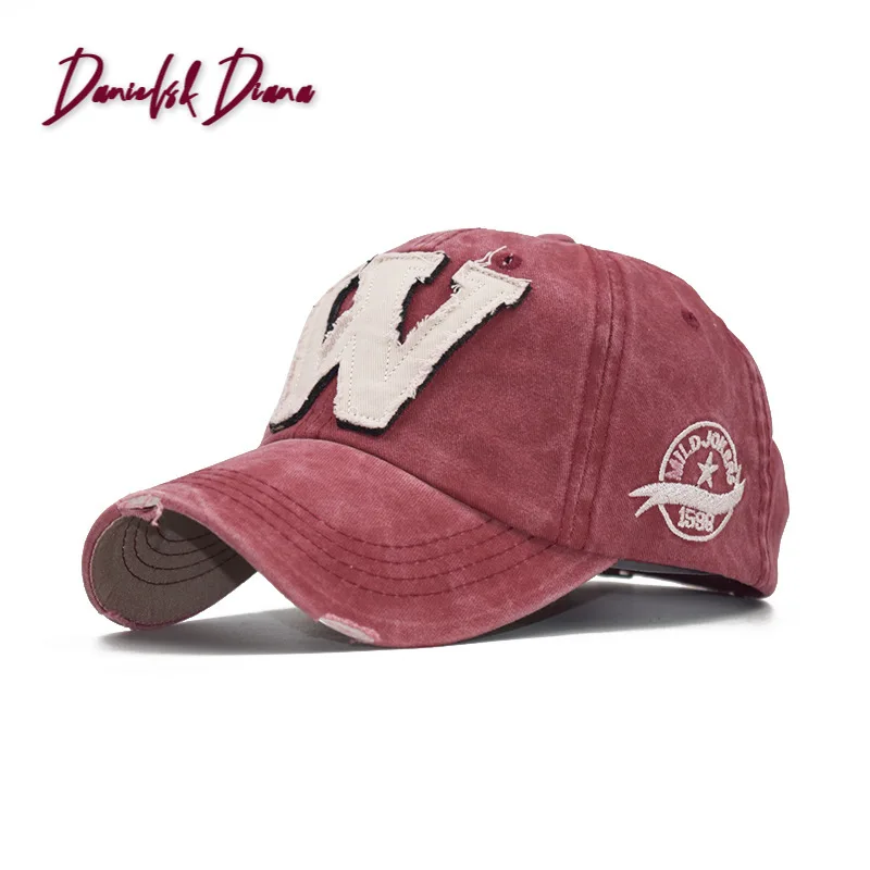 Fitted Hat Casquette-Hat Baseball-Cap Snapback-Caps-Bone Embroidery Letter-W Cotton Wearing