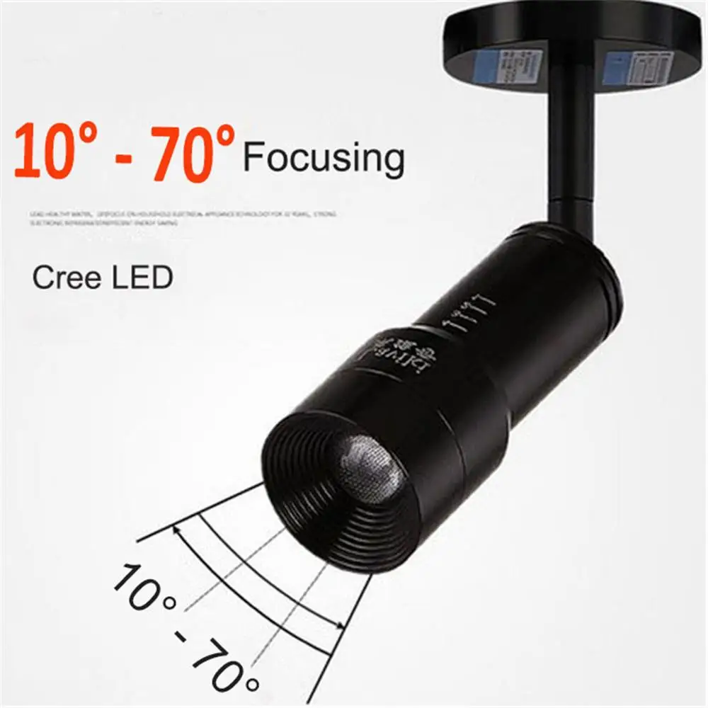 Светодиодный потолочный светильник с зумом 3 Вт 7 Cree светодиодный зуммируемый