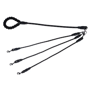 

Pet Multi Ways Leash for Dog Walking Tracks with 2/3/4/5 Elastic Dogs Straps Splitter 2 Colors Available zh1