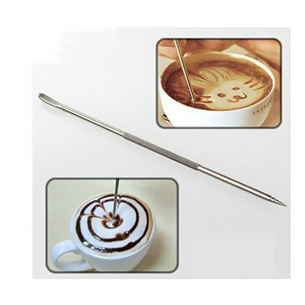 Stainless Steel Latte Art Pen Set Barista Tools Coffee Accessories for Cappuccino Latte Art Use