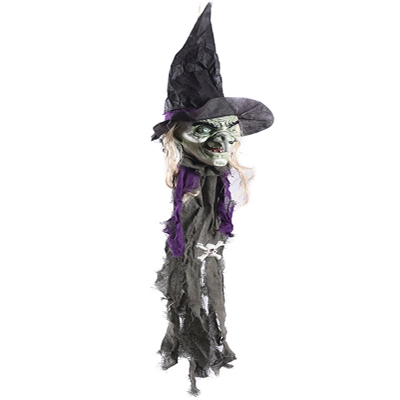

Festival Gift Toys Scare Hanging Witch Hanging Ghost Glowing Dolls Halloween Horriying Skeleton Hanging Props Pendant